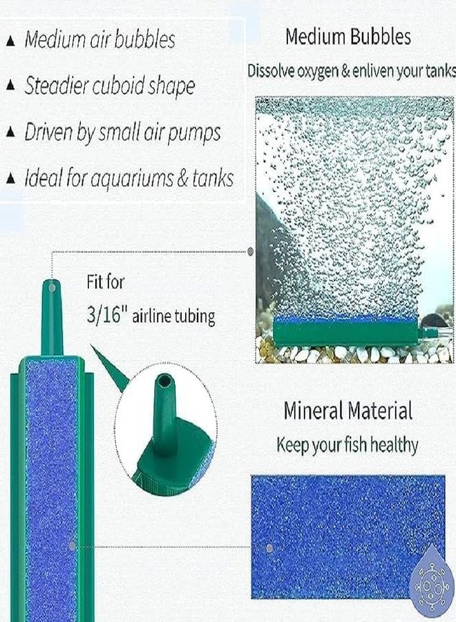 TRADESK Anky Aquarium Fish Tank Bubbles Air Stone Stick | Release Mineral Air Stone Bar for Aquarium| Aerator Bubble Diffuser with Air Pump Accessories Set Pack of 2 (6-INCH AIR Stick) - Image 2
